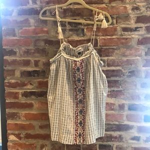 Embroidered tank // XXL